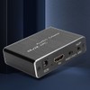 Black HDMI Audio Extractor Aluminium Alloy ARC 5.1 Splitter Optical