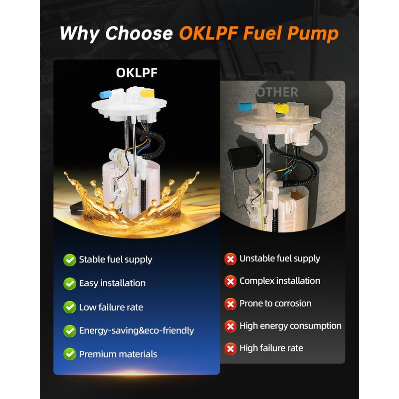 OKLPF Electric Fuel Pump Module Assembly Compatible With 2013 2014
