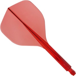Condor Axe 120 | Dart Flights and Colours. (Clear Red, Long)