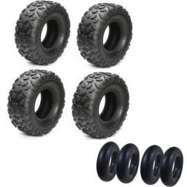 Unbranded 4pc 6" 145/70-6 Tire & Tube FOR 50cc 70 90 110cc Chinese ATV QUAD Bike Go Kart