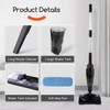 REECOO Stick Vacuum Cleaner with 3 Mop Pads Electirc Mop