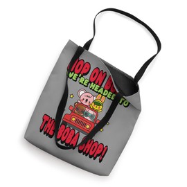 Cute Kawaii Headed to Boba Shop Milk Tea Tote Bag