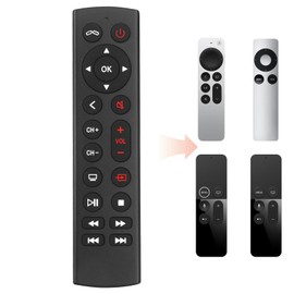 Replacement Remote for Apple TV/Apple TV 4K/Gen 1 2 3 4/HD, A1156 A1427 A1469 A1378, No Voice No Siri Function