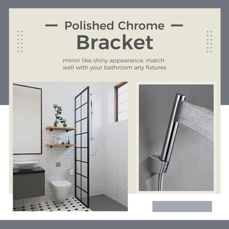 Hand Shower Bracket with Two Slot, Aomasi Bathroom Shower Head