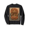 Funny Spooky Bearded Dragon Pumpkin Japanese Ramen Noodles Sweatshirt