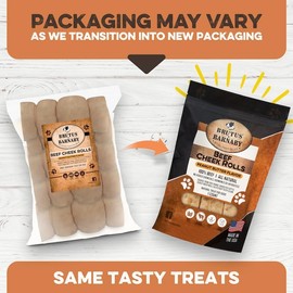 Premium Beef Cheek Rolls for Dogs 5-7" - (5-Pack), Peanut Butter Flavored Long Lasting, Safe & Natural Rawhide Alternative Chews, Ideal for Large Dogs & Aggressive Chewers, Supports Dental Health