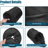 PENGYIP Collapsible Pop-up Car Trash Can, 2L Black Cloth &