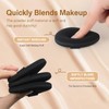 TATAMI Black Makeup Puff Set (Flat + Egg Shape) Rubycell,Cushion