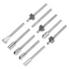 Gasea 10pcs 3mm 1/8" Shank HSS Router Bits Woodworking Tool