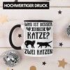 Trendation - Katze Spruch Tasse Lustig Geschenk Kaffeetasse Cat Kaffeebecher