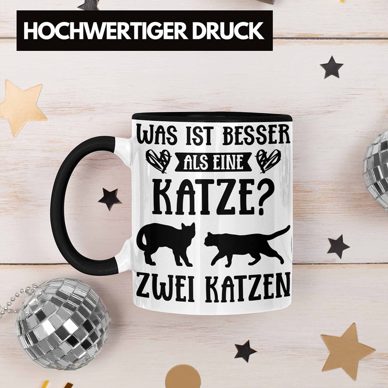 Trendation - Katze Spruch Tasse Lustig Geschenk Kaffeetasse Cat Kaffeebecher