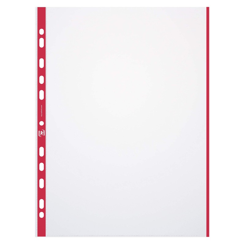 Oxford Pack of 10 A4 Document Wallets with Coloured Edge