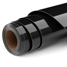 Ryebme Flex Film Plotter Textile Black, 30.5 cm x 244 cm Plotter Film Textile for T-Shirt, Easy to Cut for Fabric for Iron-On Heat Transfer Vinyl Flex Film