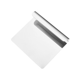 HZAOPZE Multi-Purpose Kitchen Helper Made of 304 Stainless Steel, 13 x 14.5 cm, Vegetable Scoop, Kitchen Spatula, Cooking Scoop