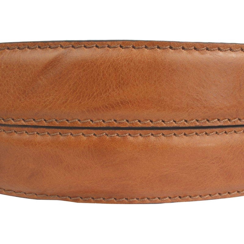 BELTINGER Full Cowhide Leather Belt with Stitching 4 cm without