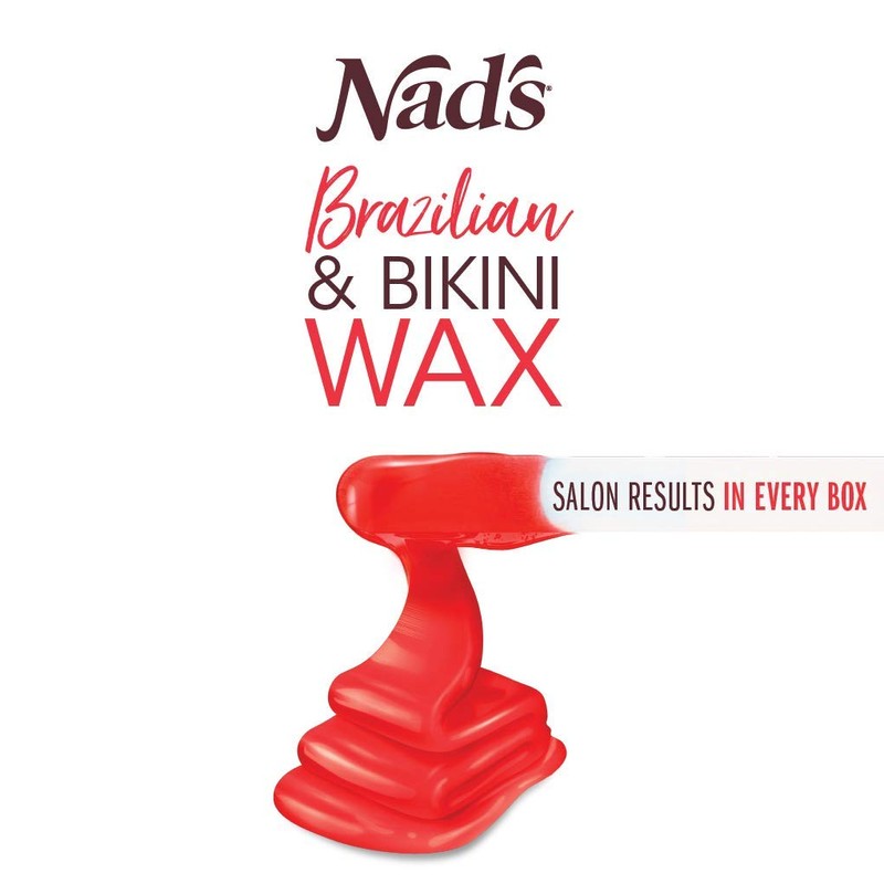 Nad's Brazilan & Bikini Wax Kit, Hair Removal For Women,