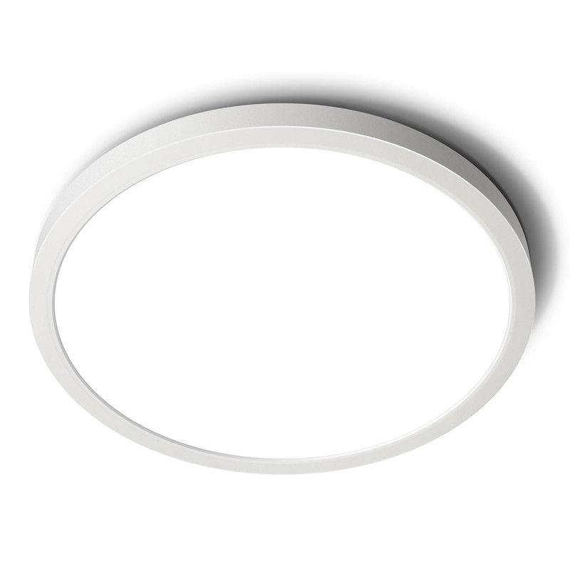 SunRider LED Flush Mount Ceiling Light Fixture, 6000K Cool White,