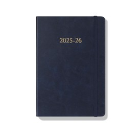 Wykeham's Mid-Year Executive Journal – 2025-26 Day Per Page Diary and Planner – Personalisation Available (Royal Blue, A5)
