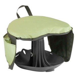 Vertex Premium Garden Rocker with Cushion, Cover and Pockets | Gardeners Work Seat Stool for Weeding Planting Tool | Made in USA | Model GB1227