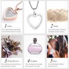 Glass Cremation Jewelry Necklace for Ashes Heart Memorial Lockets for