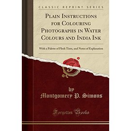 Plain Instructions for Colouring Photographs in Water Colours and India Ink: With a Palette of Flesh Tints, and Notes of Explanation (Classic Reprint)