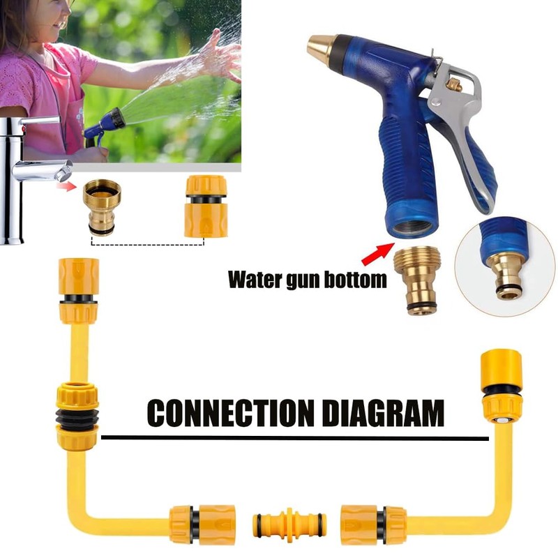 Garden Hose Fitting Set,Universal Kitchen Mixer Tap Hose Connector &