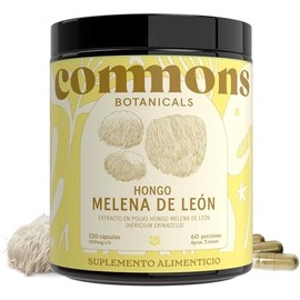 Hongo Melena de Leon 120 Cápsulas - Más de 5 Meses de Suministro - Suplemento Natural - Lions Mane de Máxima Calidad - Cuerpo Frutífero - Hongos Adaptógenos - 100% Orgánico