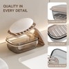 Topavatop Travel Soap Case, Leakproof Soap Box with Lid, Bar
