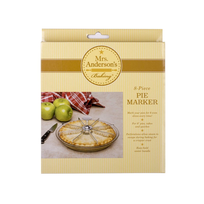 Mrs. Anderson's Baking Marcador de tartas, guía y divisor de