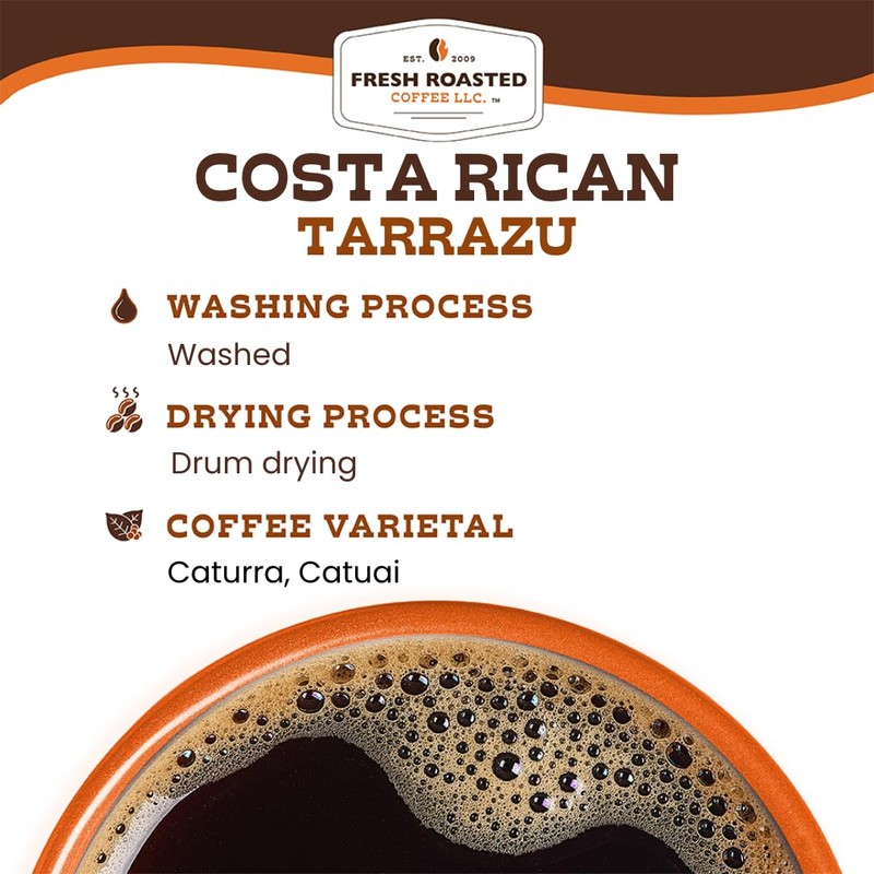 Fresh Roasted Coffee, Costa Rican Tarrazu, 2 lb (32 oz),