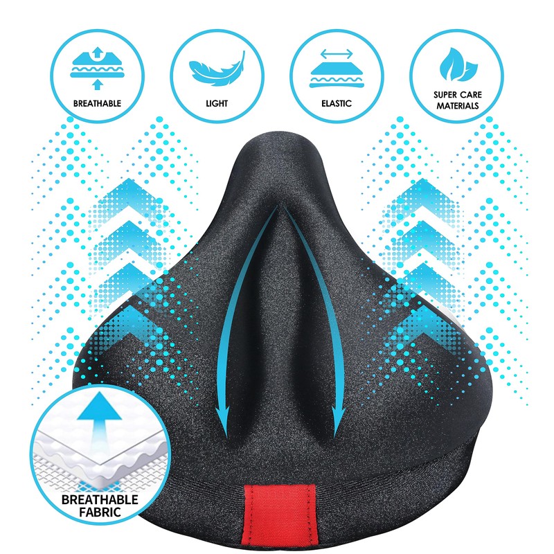 Bike Seat Cushion Compatible with Peloton Bike & Plus, Extra