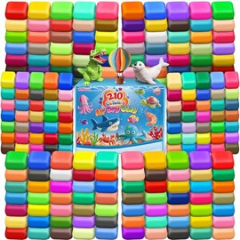 ESSENSON Air Dry Clay 210 Colors, Modeling Clay for Kids, DIY Molding Magic Clay for with Tools, Toys Gifts for Age 3 4 5 6 7 8+ Years Old Boys Girls Kids