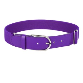 WERFORU Baseball Belt Elastic Softball Belt Stretch Baseball Uniform Outfit for Adults and Youth Boys (Purple,Adult
