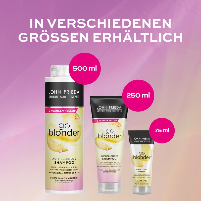 John Frieda Sheer Blonde Go Blonder Shampoo 250ml - Single