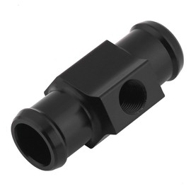 Motorcycle Water Temperature Sensor Adapter, Keenso Aluminium Water Temperature Meter Pressure Gauge Joint Pipe Cooler Sensor Adapter with 2 Clamps (18 mm)