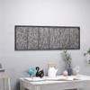 GUSUWOD Metal and Rattan Wall Decor, 17" W x 54"