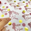 100 Pcs Golden Pink Baby Shower Confetti Scatter Decorations, Flower