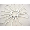 30pcs of Quality White 20mm Calabash Shape Safety Pin Pear