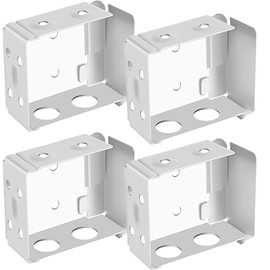 4 x White Blind Brackets for Blinds Headrail Brackets for Blinds 2.5" x 1.75" x 1"