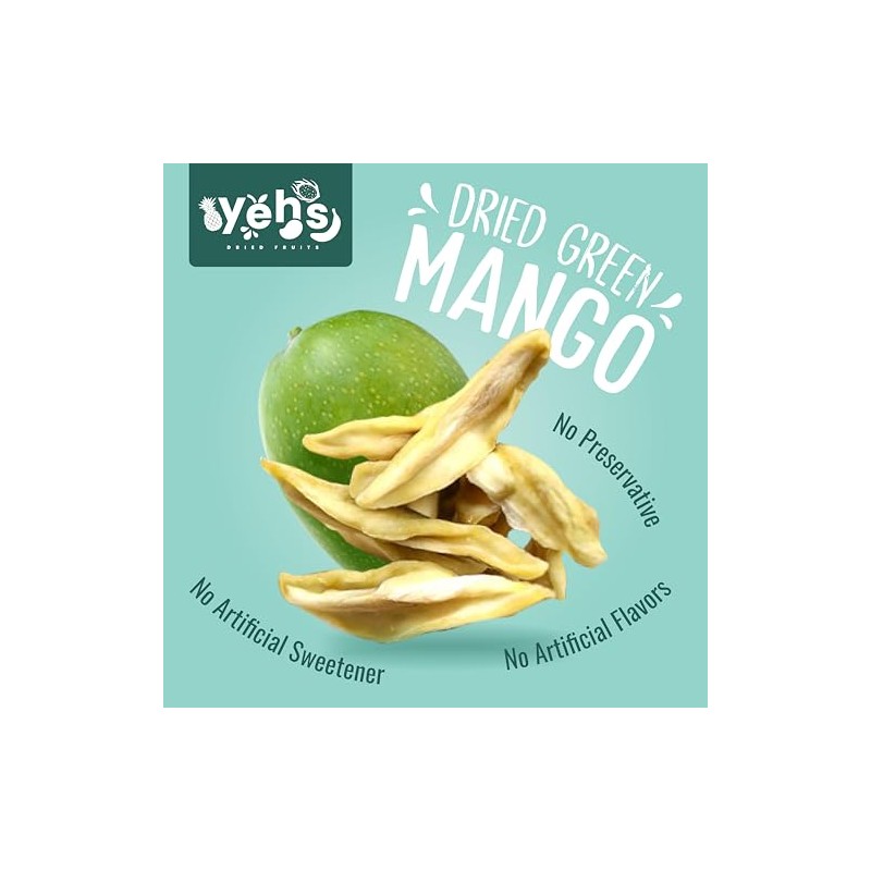 Yehs Dried Fruits: Dried Green Mango 5.29 oz - ||