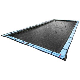 Buffalo Blizzard Deluxe 14’ x 28’ ft Rectangular Pool Cover | Winter Pool Cover | Pool Covers for Inground Pools | Blue/Black Reversible | UV Protection | Shields Pools from Seasonal Debris