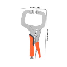 iplusmile Stable Grip c Clamp Pliers Heavy Duty Industrial Tools Face Clamps for Woodworking Repair