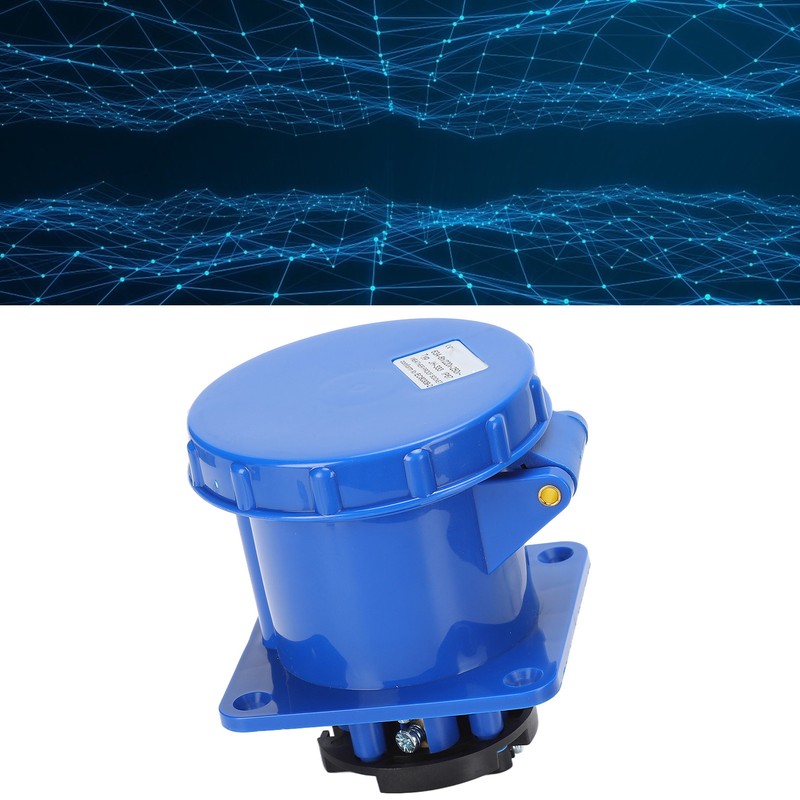 Waterproof Industrial Plug IP67 Compact Insulation 3 Cores Rubber Sealing