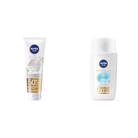 NIVEA. Protector solar anti manchas Luminous630 FPS50 40 ml + NIVEA. SUN Protector Solar Facial Fluido Diario con Niacinamida 40 ml Efecto Mate FPS 50