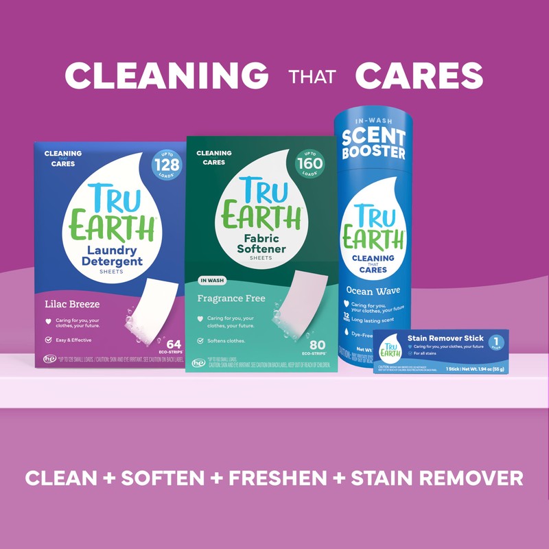 Tru Earth Compact Dry Laundry Detergent - Up to 128