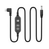 YACSEJAO USB C to DC 5.5x2.1mm Adjustable Voltage Power Cable,