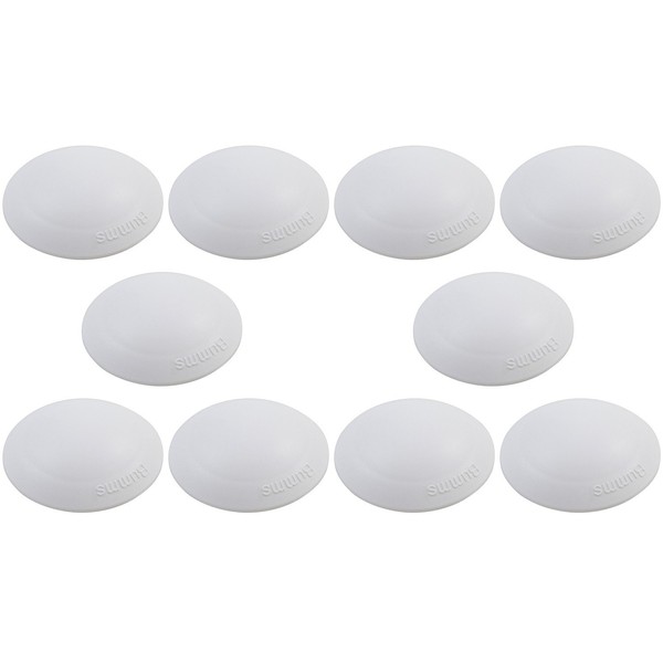 Danto® Pack of 10 Door Bumms White Diameter 60 mm