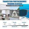 GHDBFMB Multifocus Progressive Reading Glasses Men Photochromic Transition Sunglasses Tr90