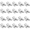 UFURMATE Glass Shelf Bracket Pegs, 20Pcs Adjustable Frameless Glass Shelf