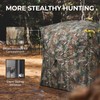 HUNTSEN Hunting Blind 270° See Through 2-3 Person Ground Blind
